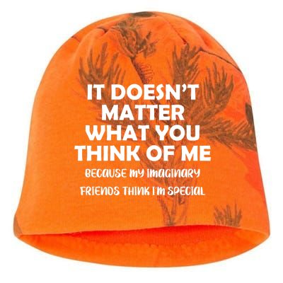 Doesn't Matter Imaginary Friends Think I'm Special Kati - Camo Knit Beanie