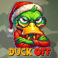 Duck Off Funny Sarcastic Grumpy Duck Christmas Legacy Tie Dye Trucker Hat