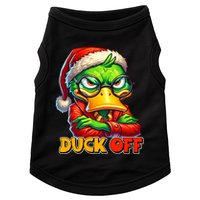 Duck Off Funny Sarcastic Grumpy Duck Christmas Doggie Tank
