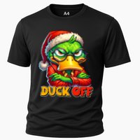 Duck Off Funny Sarcastic Grumpy Duck Christmas Performance Shirt