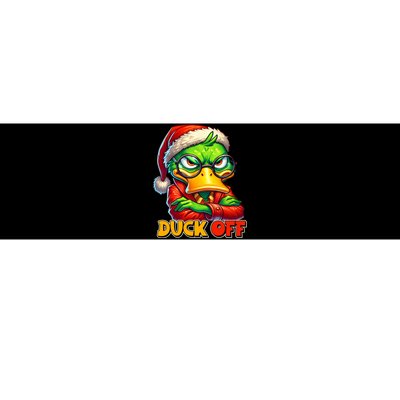 Duck Off Funny Sarcastic Grumpy Duck Christmas Bumper Sticker