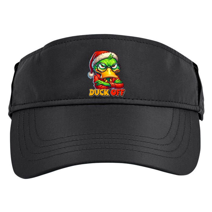Duck Off Funny Sarcastic Grumpy Duck Christmas Adult Drive Performance Visor