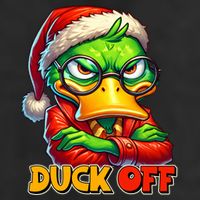 Duck Off Funny Sarcastic Grumpy Duck Christmas Adult Drive Performance Visor