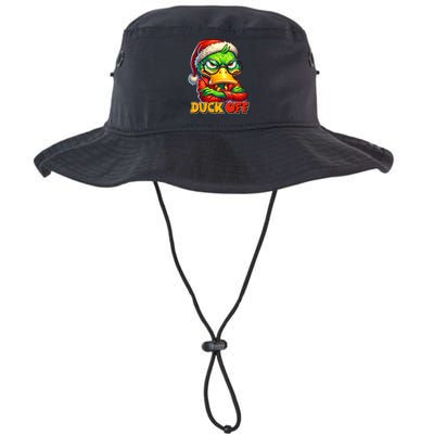 Duck Off Funny Sarcastic Grumpy Duck Christmas Legacy Cool Fit Booney Bucket Hat