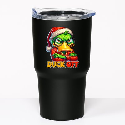 Duck Off Funny Sarcastic Grumpy Duck Christmas Tumbler