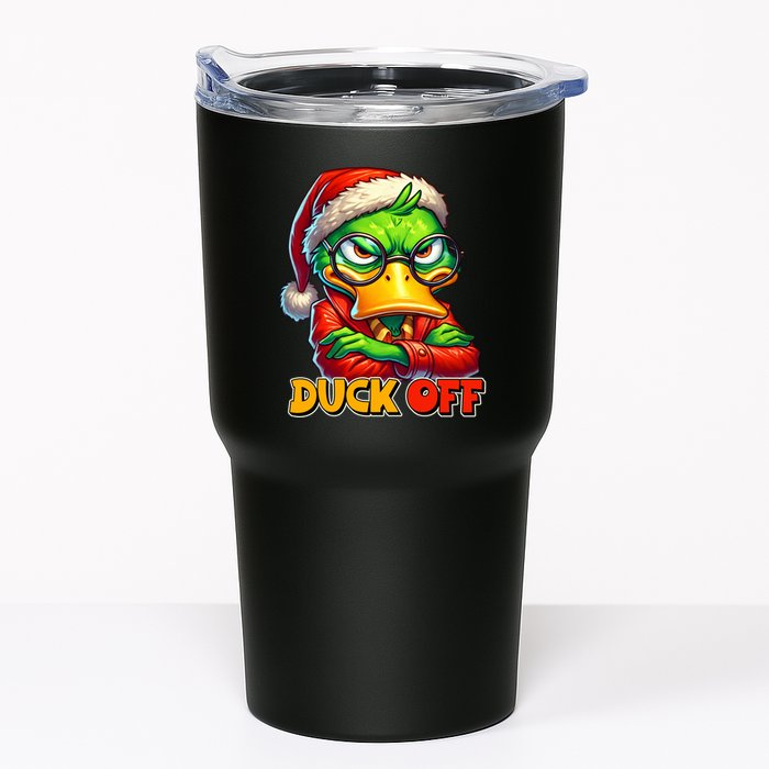 Duck Off Funny Sarcastic Grumpy Duck Christmas Tumbler