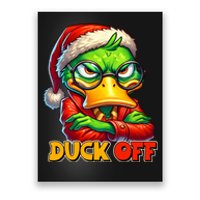 Duck Off Funny Sarcastic Grumpy Duck Christmas Poster