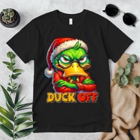Duck Off Funny Sarcastic Grumpy Duck Christmas Premium T-Shirt