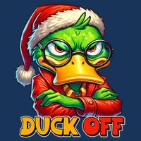 Duck Off Funny Sarcastic Grumpy Duck Christmas Infant Baby Jersey Bodysuit