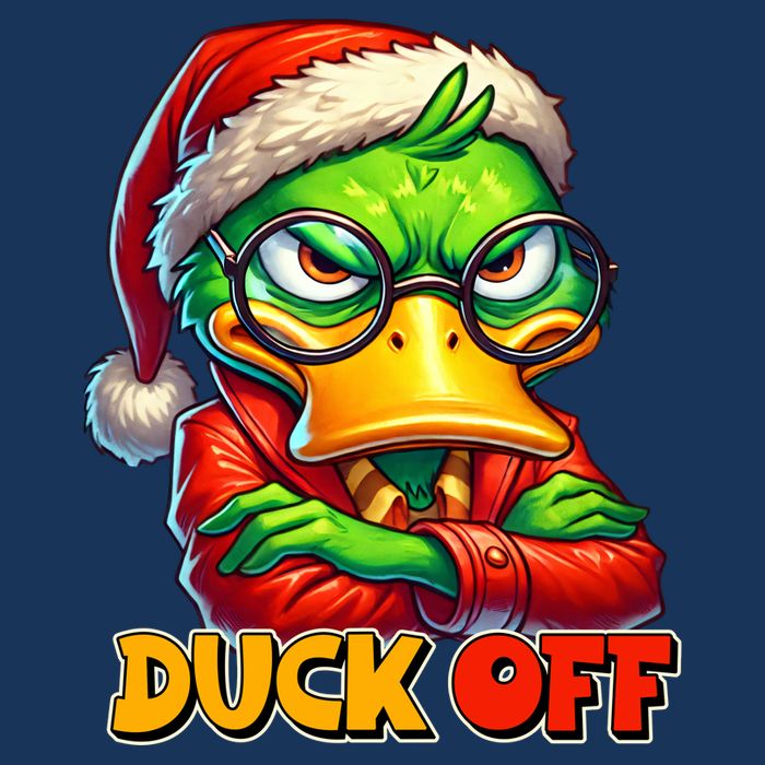 Duck Off Funny Sarcastic Grumpy Duck Christmas Infant Baby Jersey Bodysuit