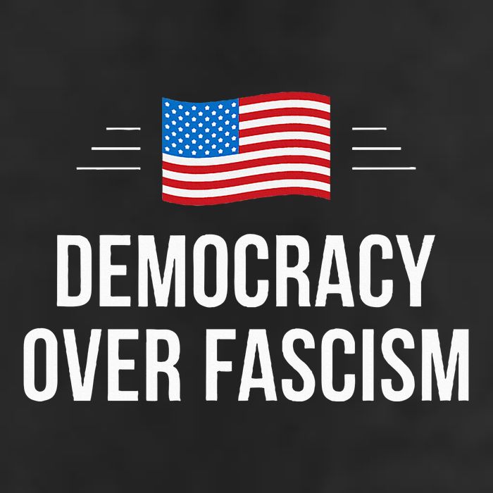Democracy Over Fascism 7 Panel Mesh Trucker Snapback Hat