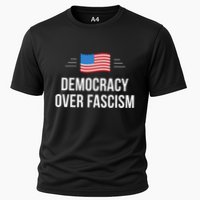 Democracy Over Fascism Cooling Performance Crew T-Shirt