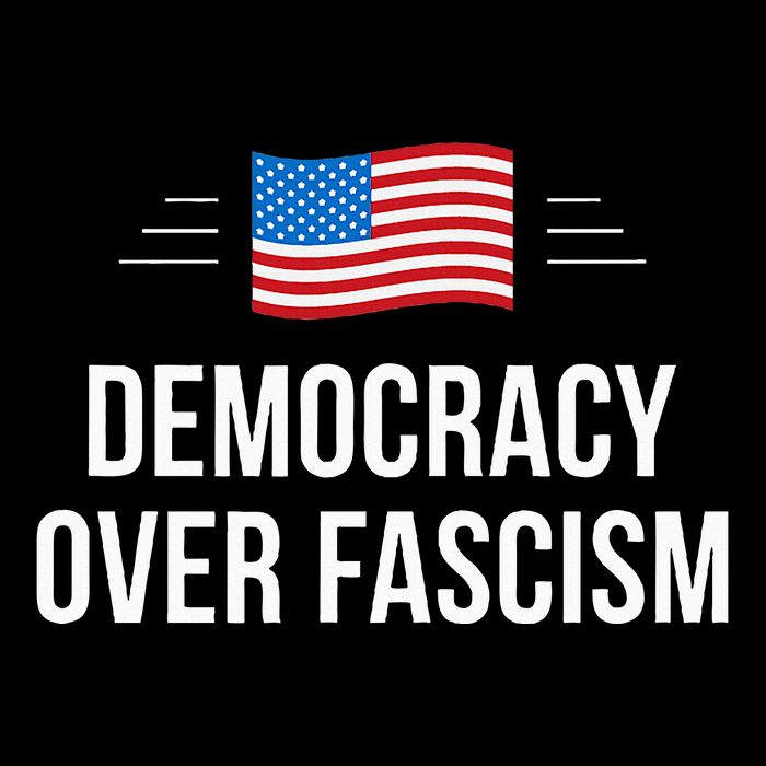 Democracy Over Fascism Cooling Performance Crew T-Shirt