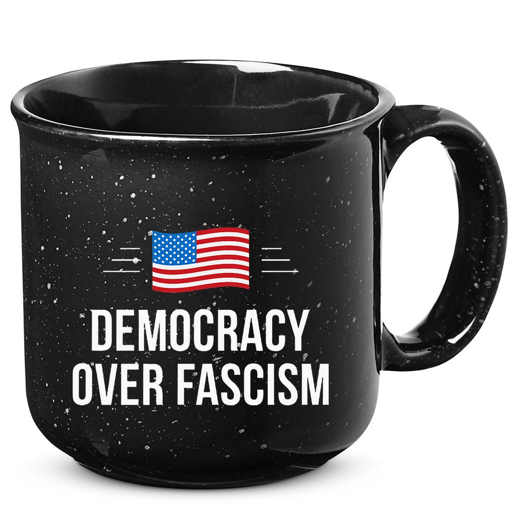 Democracy Over Fascism 15oz Campfire Ceramic Mug