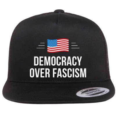 Democracy Over Fascism Flatbill Hat