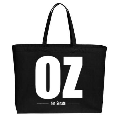 Dr OZ For US Senate Cotton Canvas Jumbo Tote