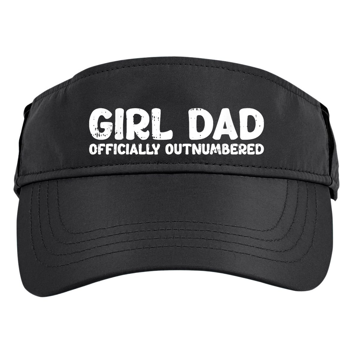 Dad Outnumbered Fathers Day Funny Papa Adult Drive Performance Visor