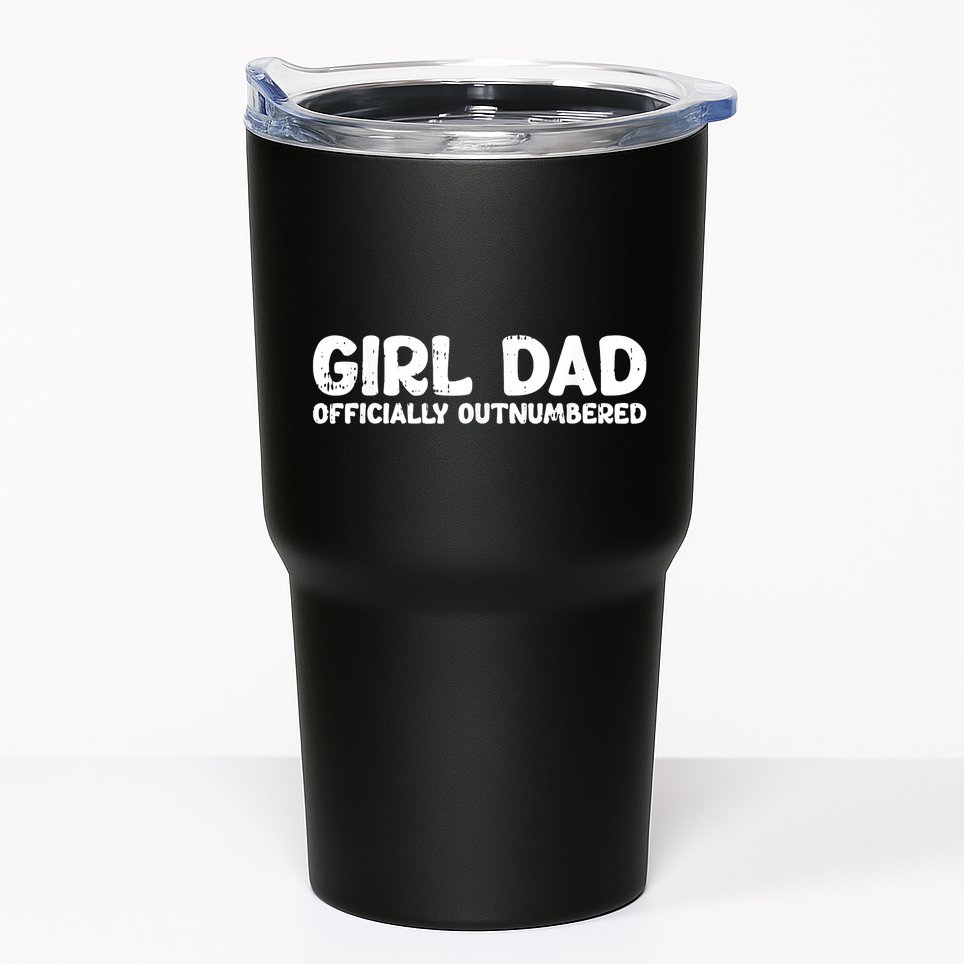 Dad Outnumbered Fathers Day Funny Papa Tumbler