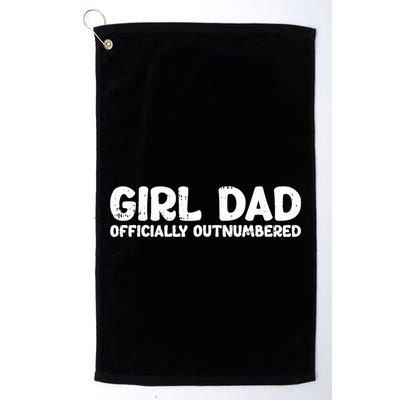 Dad Outnumbered Fathers Day Funny Papa Golf Towel