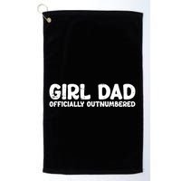 Dad Outnumbered Fathers Day Funny Papa Golf Towel