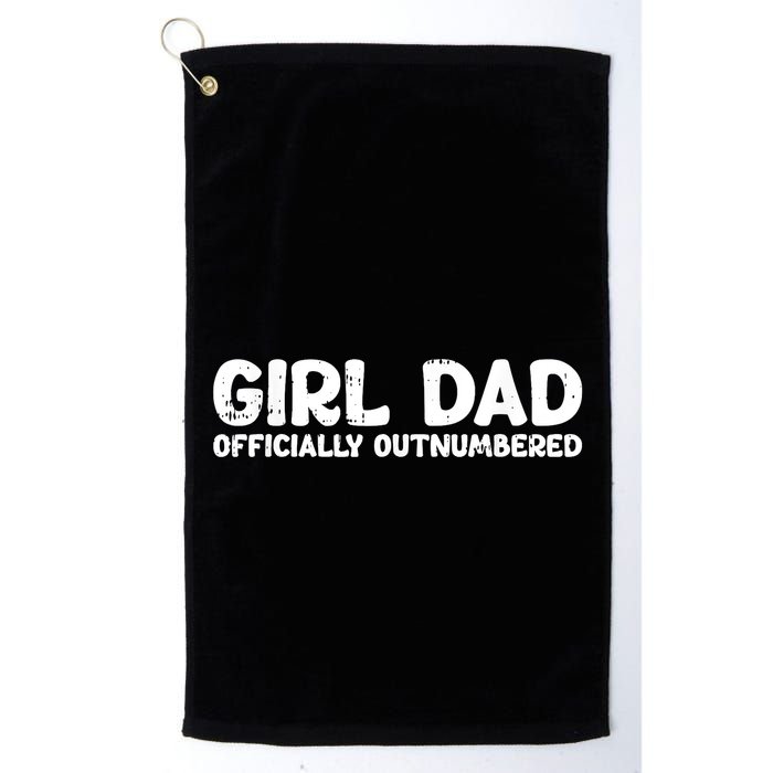 Dad Outnumbered Fathers Day Funny Papa Golf Towel