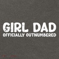 Dad Outnumbered Fathers Day Funny Papa Cotton Canvas Backpack