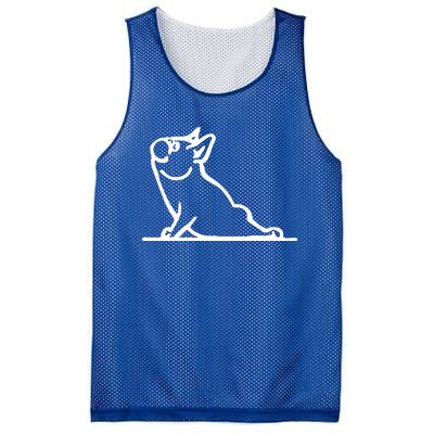 Dog Owner French Bulldog Yoga Pose Frenchie Lover Gift Mesh Reversible Basketball Jersey Tank