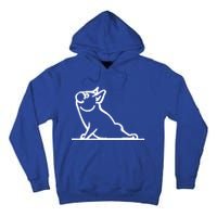 Dog Owner French Bulldog Yoga Pose Frenchie Lover Gift Tall Hoodie