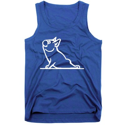 Dog Owner French Bulldog Yoga Pose Frenchie Lover Gift Tank Top