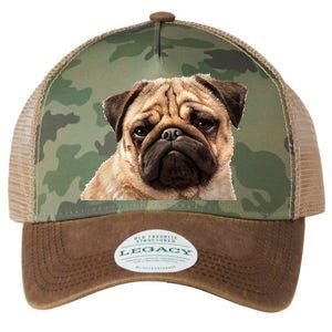 Dog - Close-Up of Pug Face Legacy Tie Dye Trucker Hat