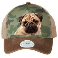 Dog - Close-Up of Pug Face Legacy Tie Dye Trucker Hat