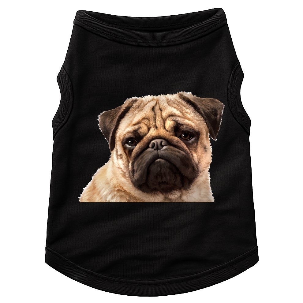 Dog - Close-Up of Pug Face Doggie Tank