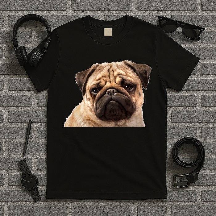 Dog - Close-Up of Pug Face T-Shirt
