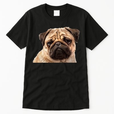 Dog - Close-Up of Pug Face Tall T-Shirt