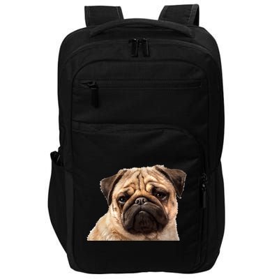 Dog - Close-Up of Pug Face Impact Tech Backpack