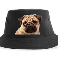 Dog - Close-Up of Pug Face Sustainable Bucket Hat