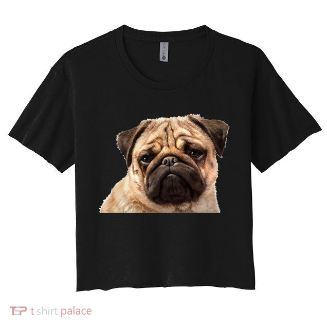 Dog - Close-Up of Pug Face Crop Top