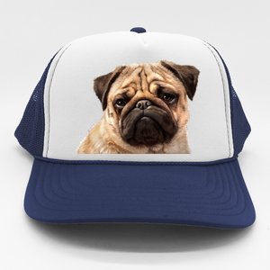 Dog - Close-Up of Pug Face Trucker Hat