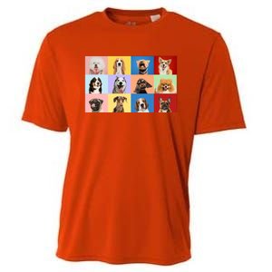 Dog Collage Cooling Performance Crew T-Shirt