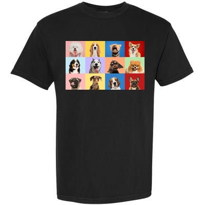 Dog Collage Garment-Dyed Heavyweight T-Shirt