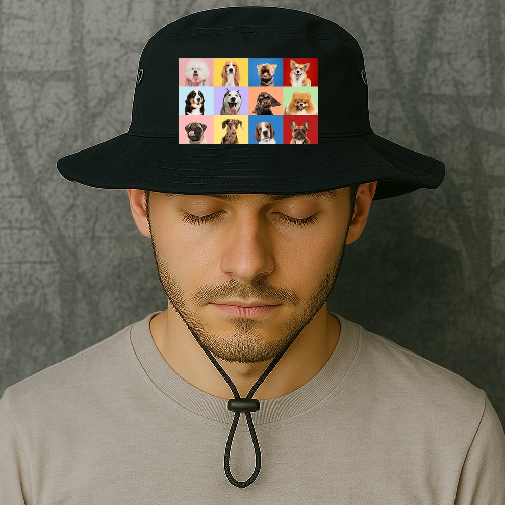 Dog Collage Bucket Hat