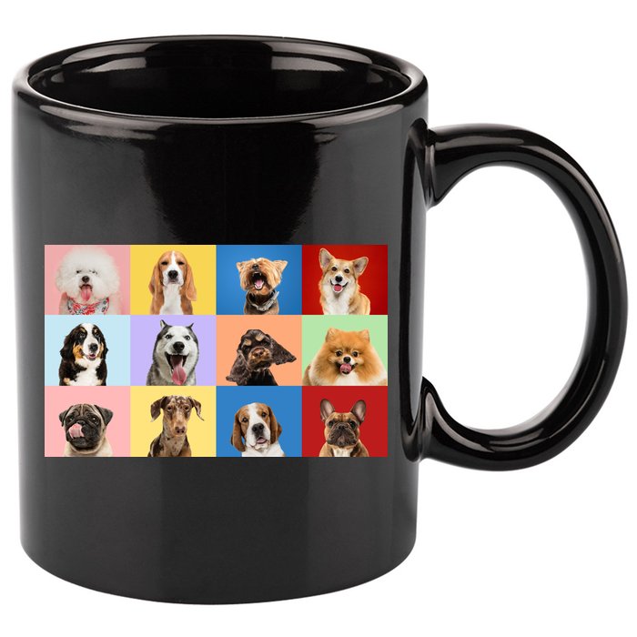 Dog Collage 11oz C Handle Ceramic Mug