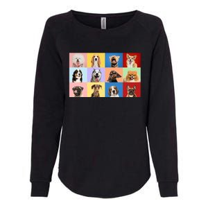 Dog Collage Womens California Wash Sweatshirt