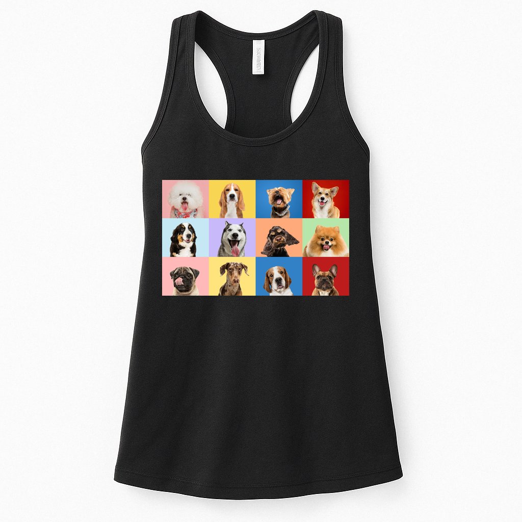 Dog Collage Womens Tank Top