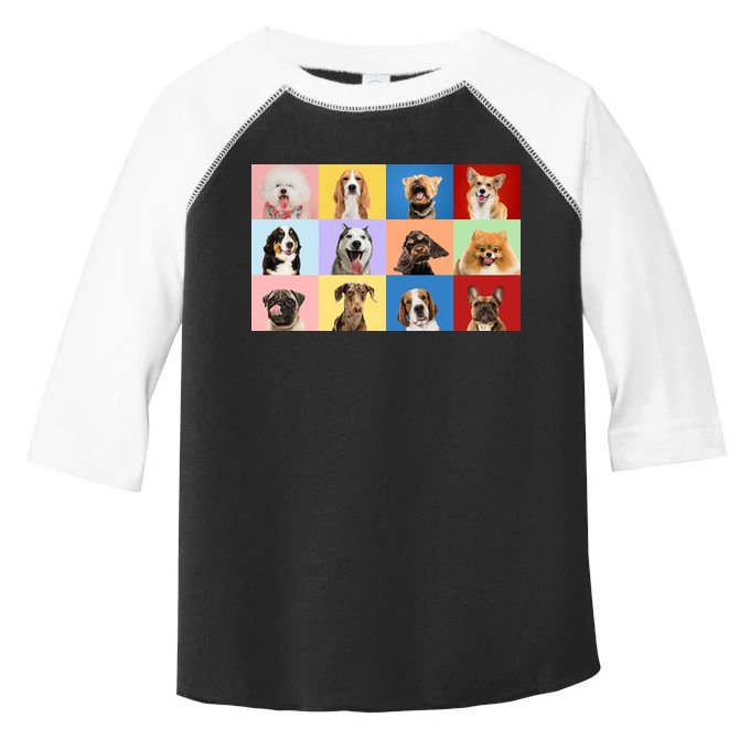 Dog Collage Toddler Fine Jersey T-Shirt
