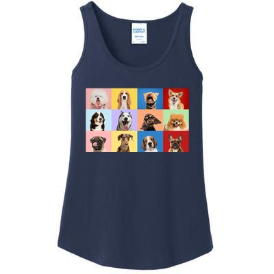 Dog Collage Ladies Essential Tank