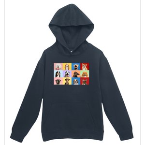 Dog Collage Urban Pullover Hoodie