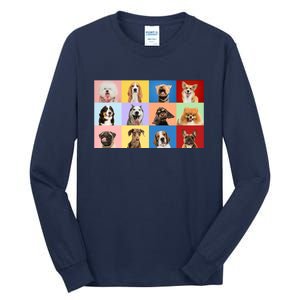 Dog Collage Tall Long Sleeve T-Shirt