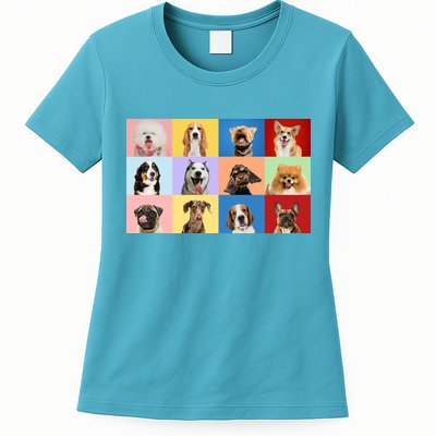 Dog Collage Womens T-Shirt