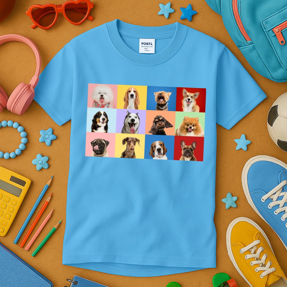 Dog Collage Kids T-Shirt